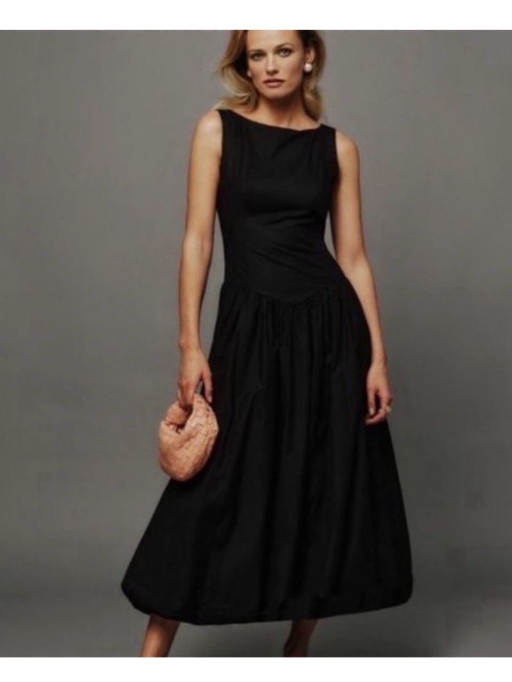 REFORMATION Elvira black cotton dress, size 12